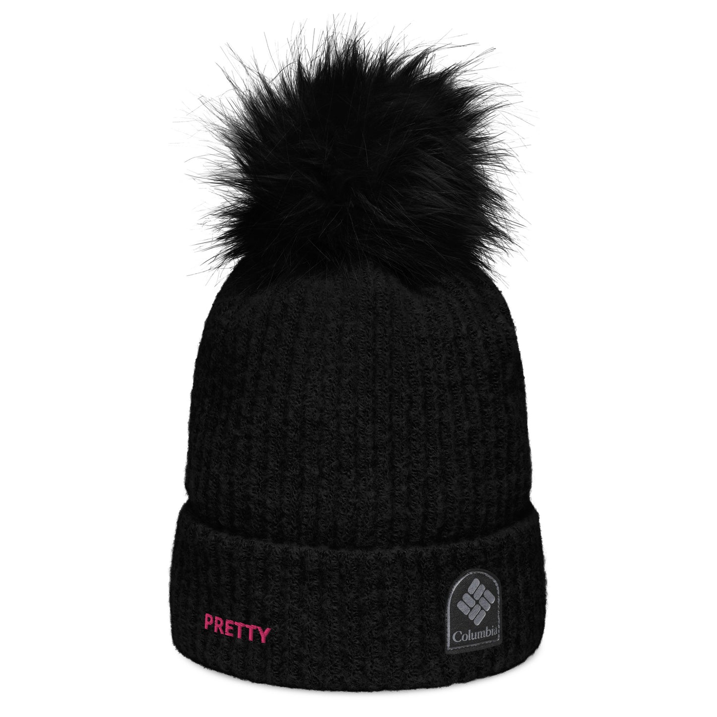 Pretty feat Columbia pom-pom beanie