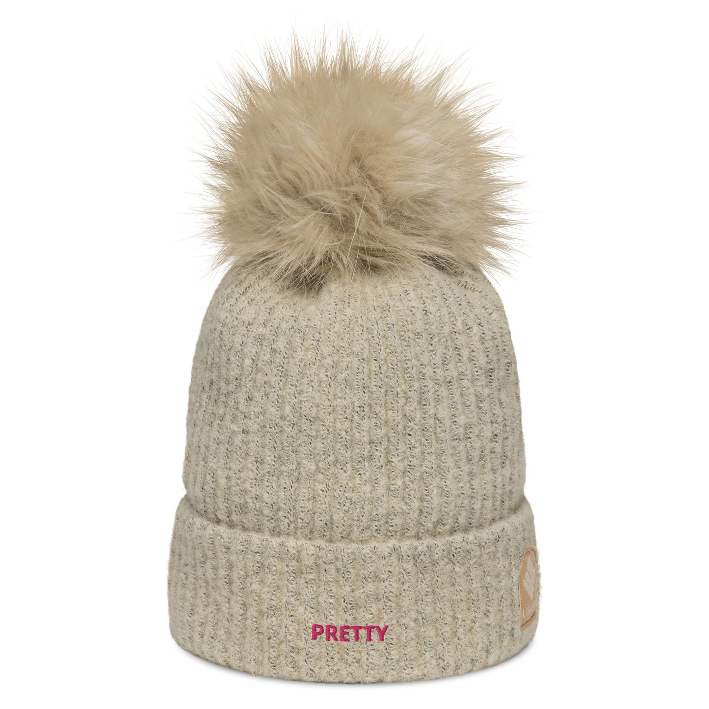 Pretty feat Columbia pom-pom beanie